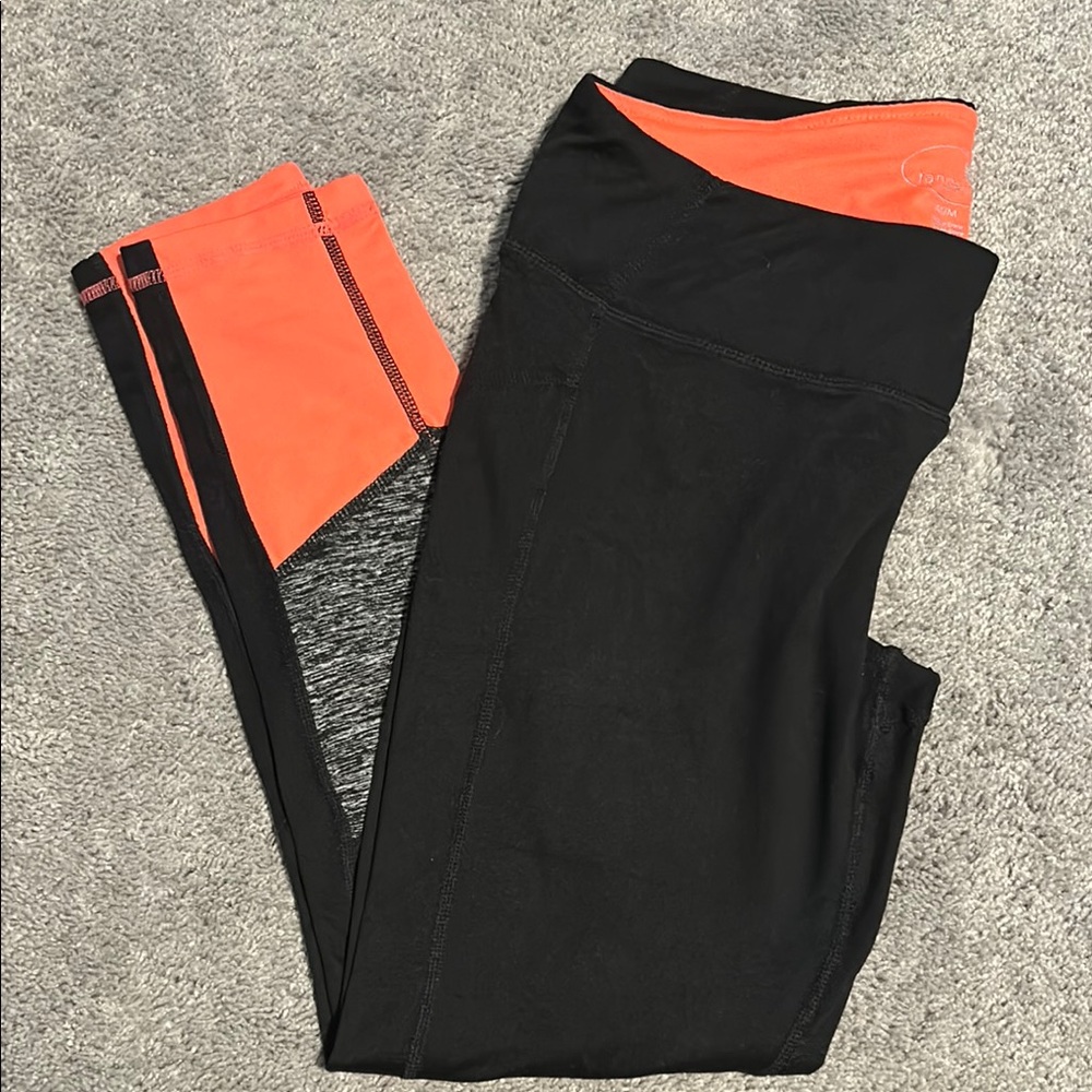 Tangerine Black and Orange Leggings